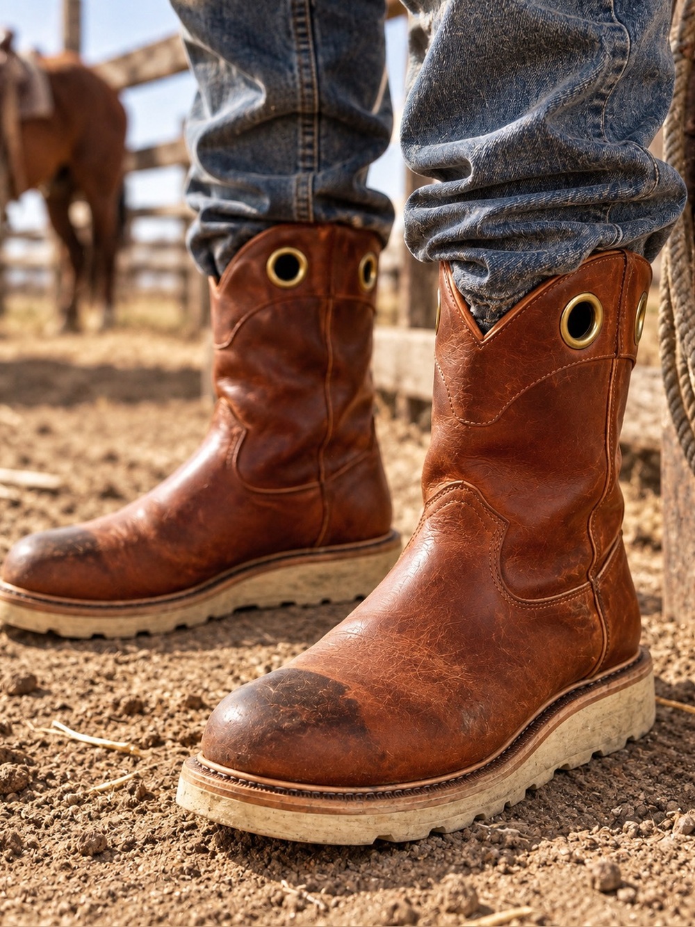 Tecovas Long Haul Roper Boots Mens Sz 11/11.5